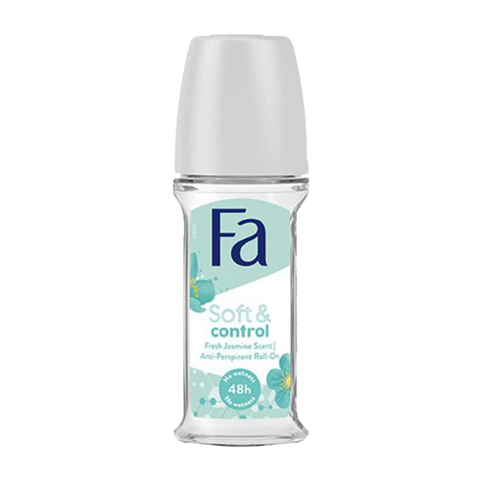 Fa - Soft & Control Fresh Jasmine Scent 48H Anti-Perspirant Roll On - 50ml