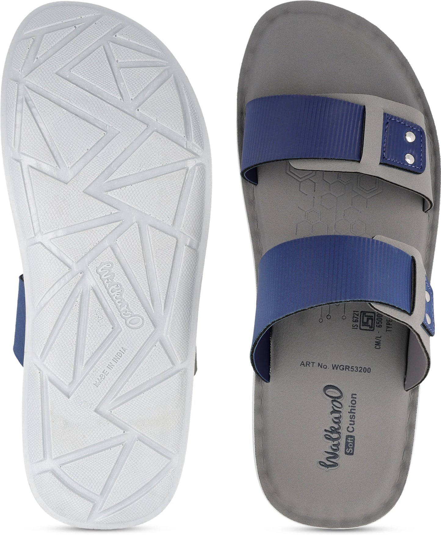 WALKAROO Men's Fashion Sandals with Open Toe, Soft Sole and Lightweight