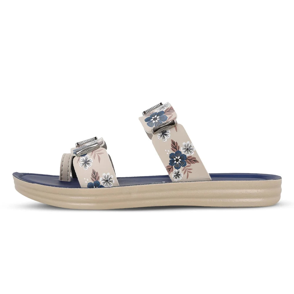 Ladies Sandals for Women – Stylish Floral Casual Slippers with Comfortable Platform Sole