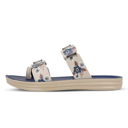 Ladies Sandals for Women – Stylish Floral Casual Slippers with Comfortable Platform Sole