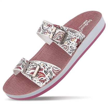 Ladies Sandals for Women – Stylish Floral Casual Slippers with Comfortable Soft Sole
