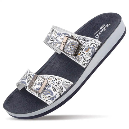 Ladies Sandals for Women – Stylish Floral Casual Slippers with Comfortable Soft Sole