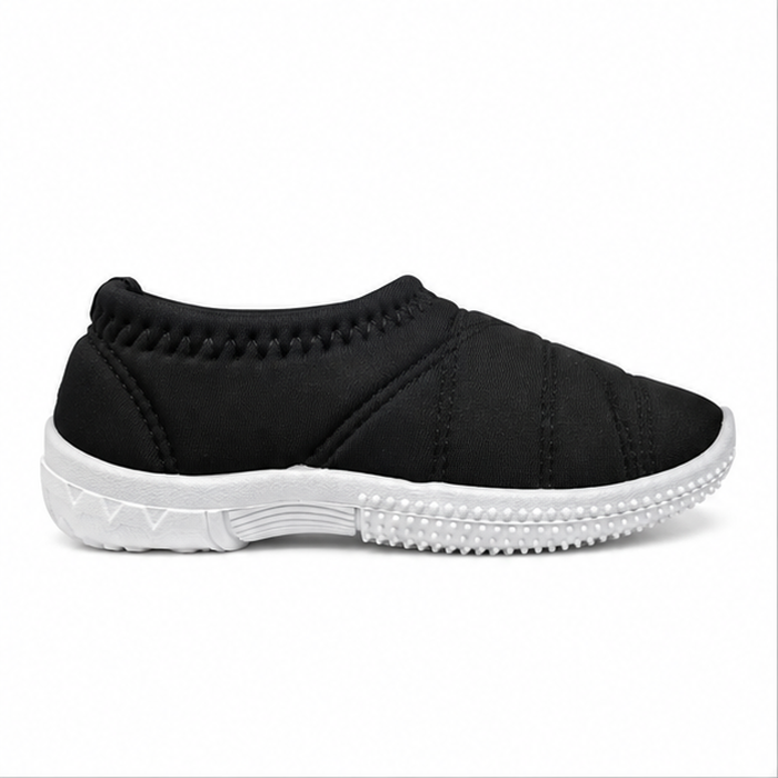 Fun Souls Boys Casual Slip-On Shoes Blue - Black Slip-On Casual Walking Shoes – Lightweight Knit Sneakers with Textured Non-Slip Sole