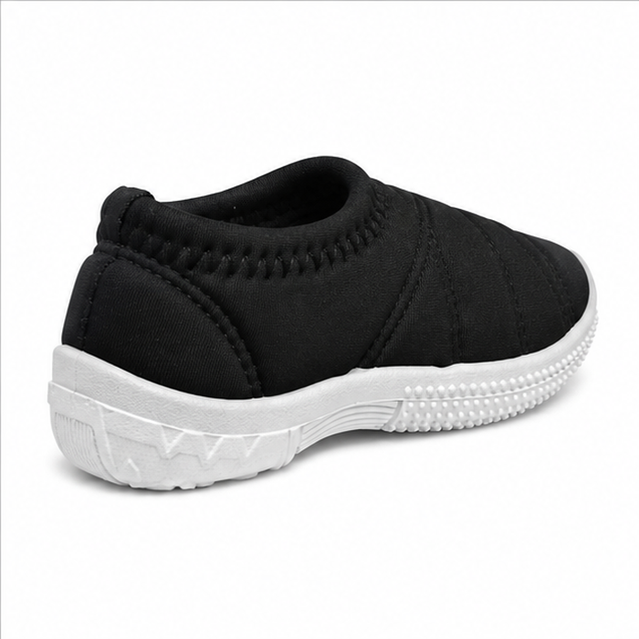 Fun Souls Boys Casual Slip-On Shoes Blue - Black Slip-On Casual Walking Shoes – Lightweight Knit Sneakers with Textured Non-Slip Sole